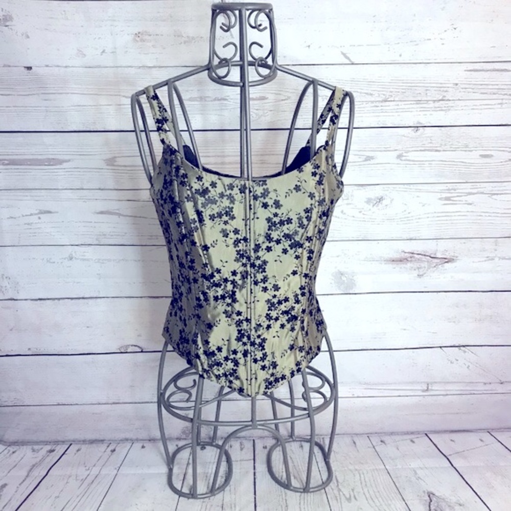 Scott McClintock Floral Bustier Top